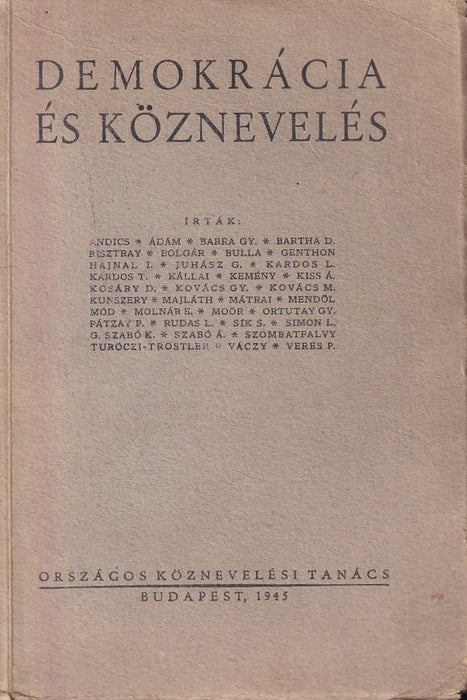 Demokrácia és köznevelés