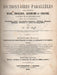 Dictionnaires parallèles