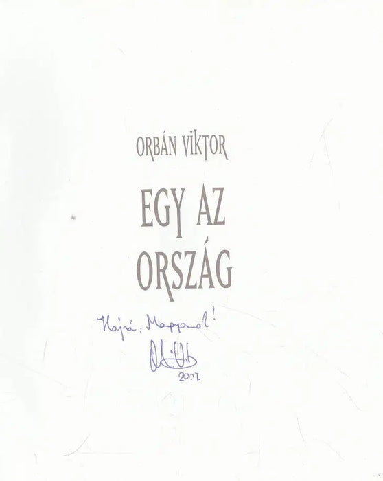 Egy az ország