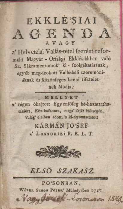 Ekklésiai Agenda