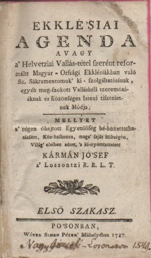 Ekklésiai Agenda