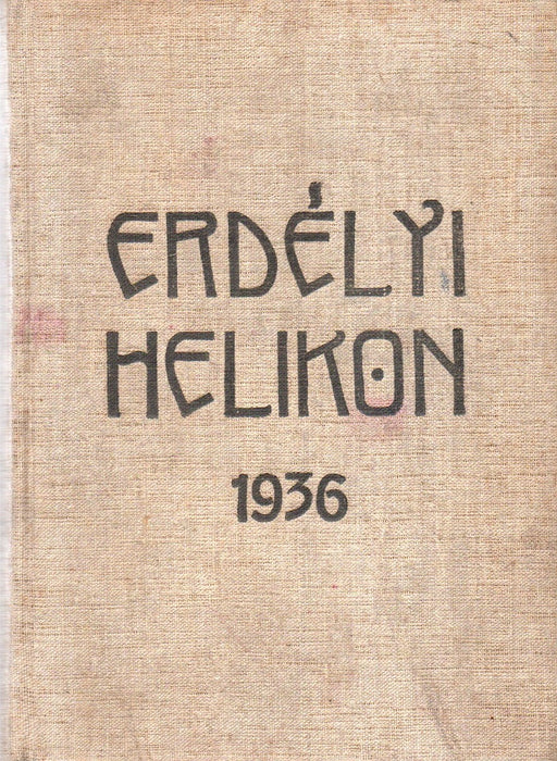 Erdélyi Helikon 1936 IX. évfolyam