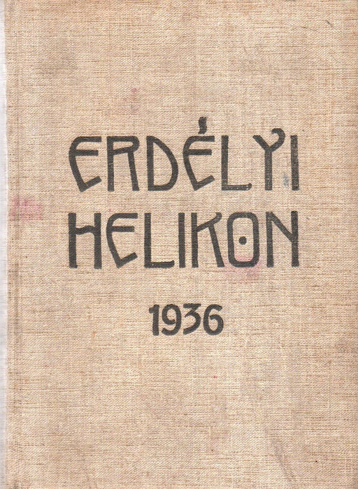 Erdélyi Helikon 1936 IX. évfolyam