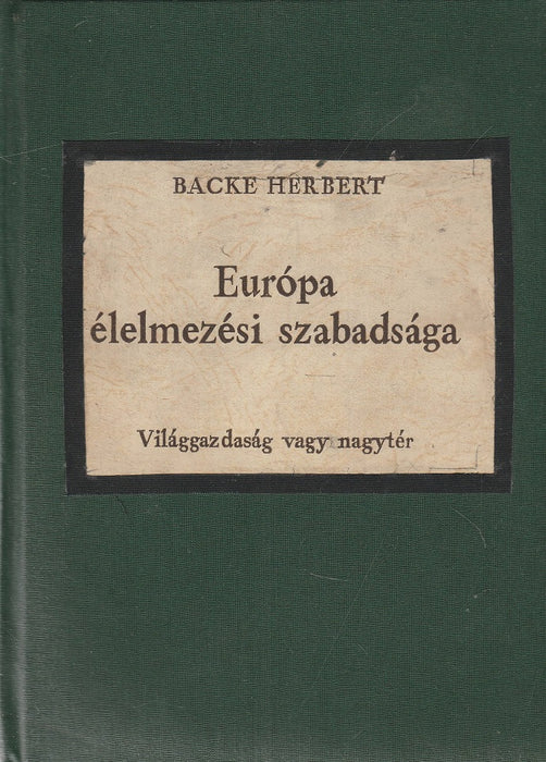 Európa élelmezési szabadsága