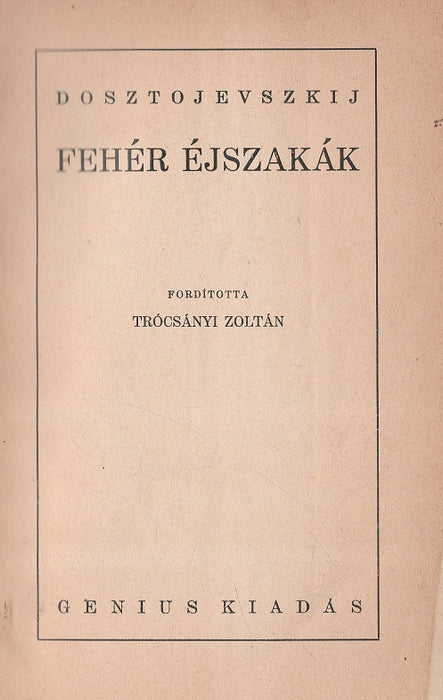 Fehér éjszakák