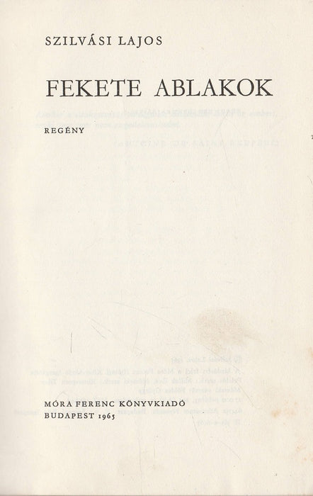 Fekete ablakok