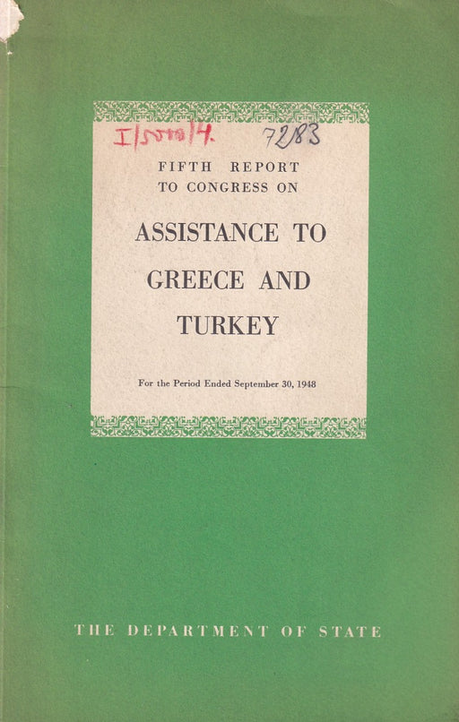 Fifth Report to Congress on Assistance to Greece and Turkey