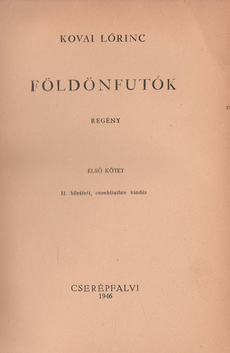 Földönfutók I.