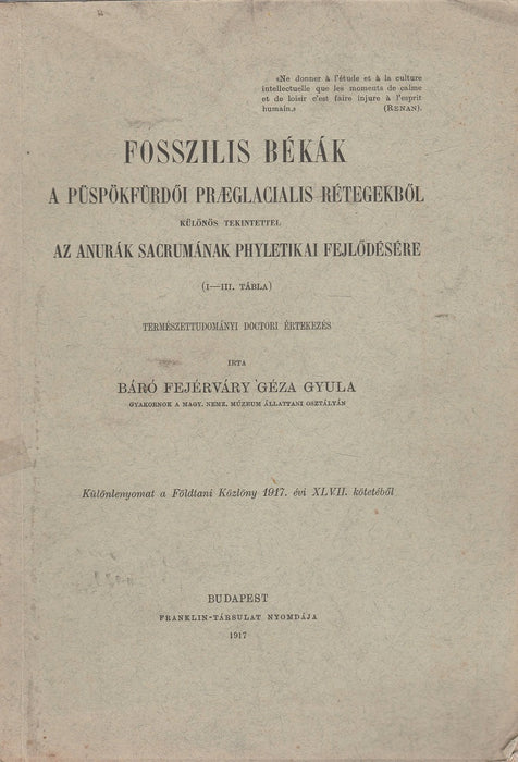 Fosszilis békák