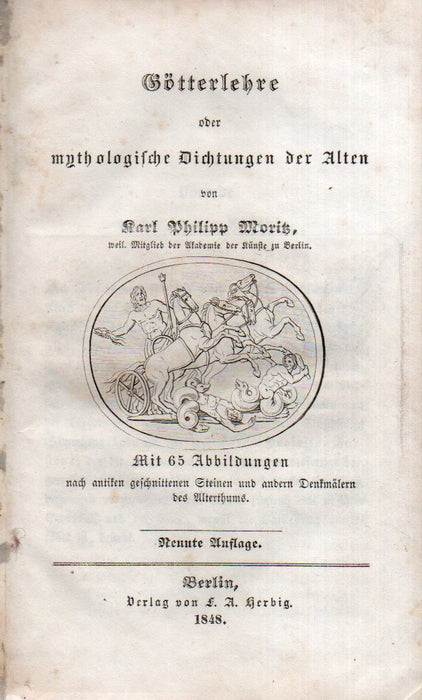 Götterlehre oder mythologische Dichtungen der Alten