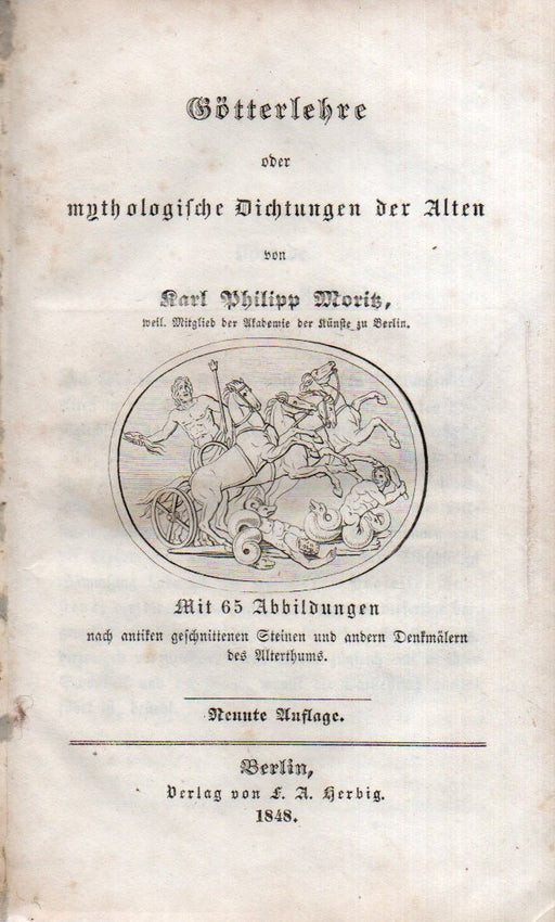 Götterlehre oder mythologische Dichtungen der Alten