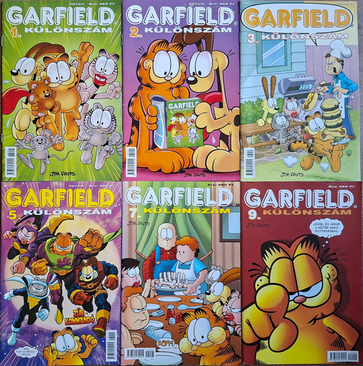Garfield képregény 2013. évi különszámok - 6 füzet együtt