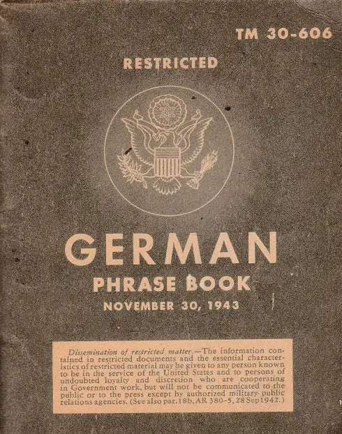 German Phrase Book