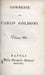 Goldoni Commedie III.