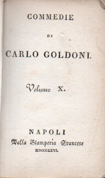 Goldoni Commedie X.