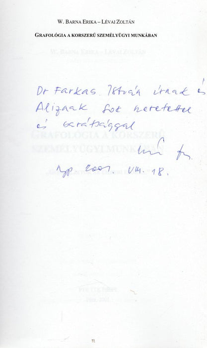 Grafológia a korszerű személyügyi munkában