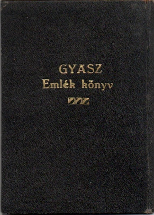 Gyász emlék könyv
