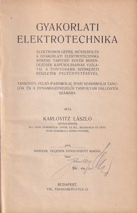 Gyakorlati elektrotechnika