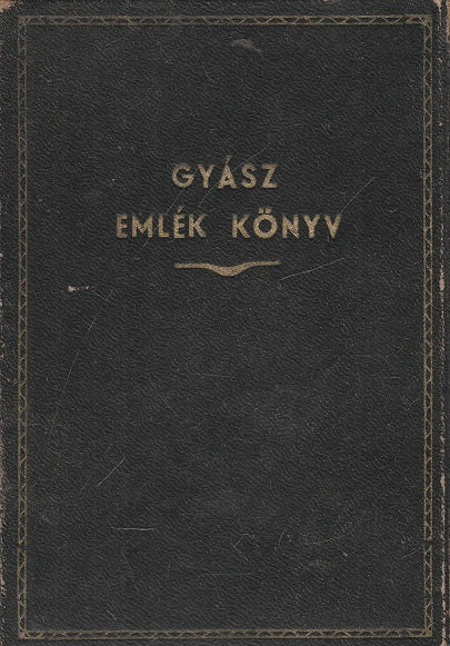 Gyász emlék könyv