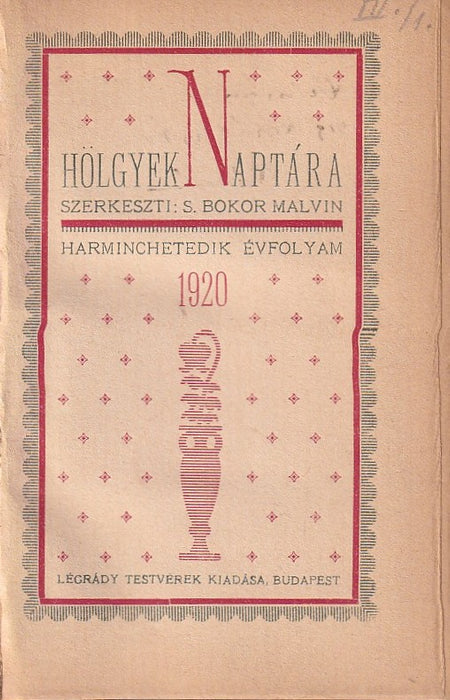 Hölgyek naptára 1920.