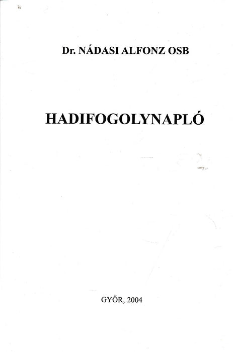 Hadifogolynapló
