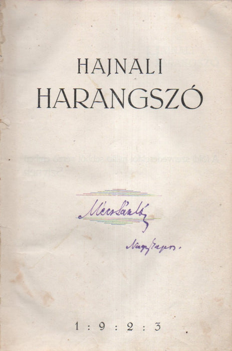 Hajnali harangszó