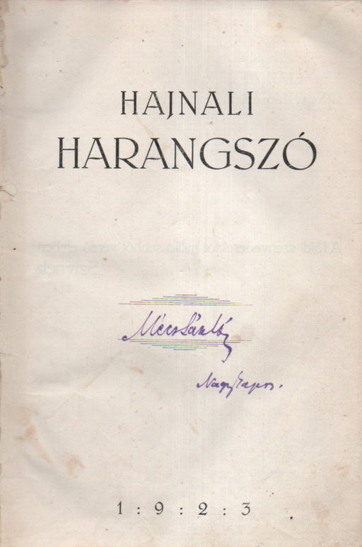 Hajnali harangszó