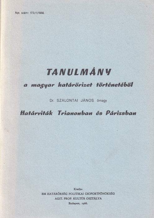 Határviták Trianonban és Párizsban