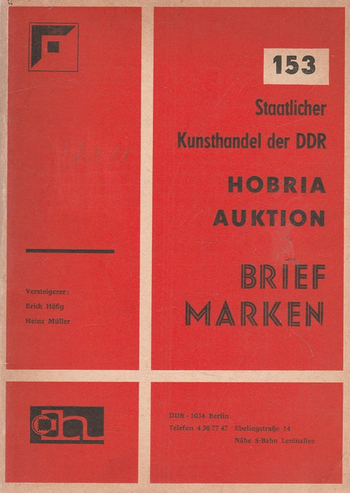 Hobria Auktion - Brief Marken