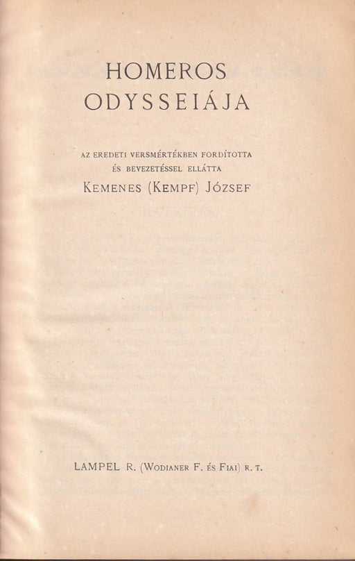 Homeros Odysseiája