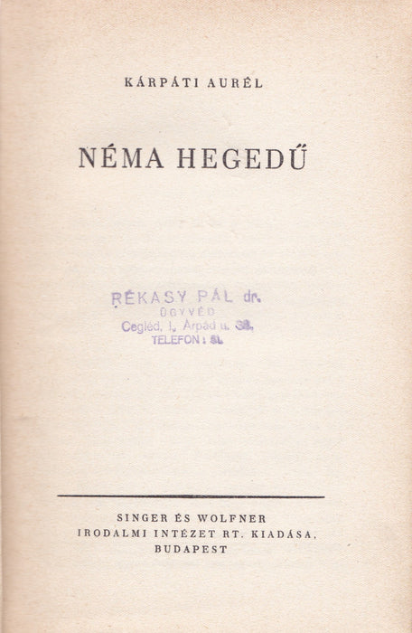 Néma hegedű