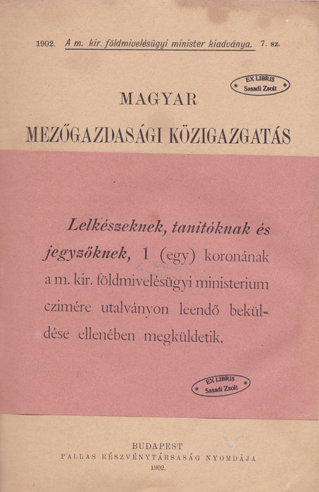 Magyar mezőgazdasági közigazgatás