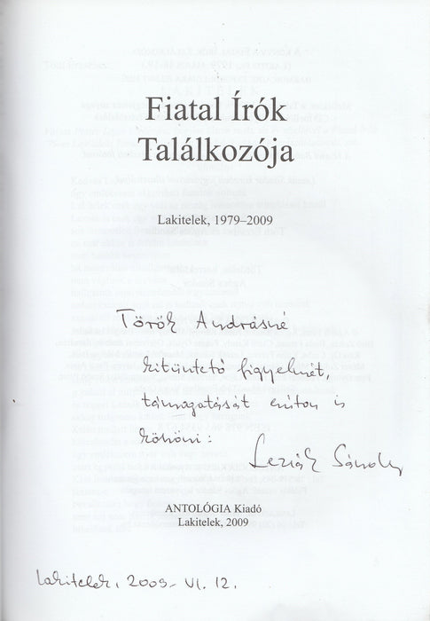 Fiatal írók találkozója