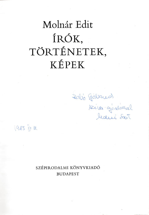 Írók, történetek, képek