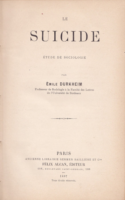 Le suicide