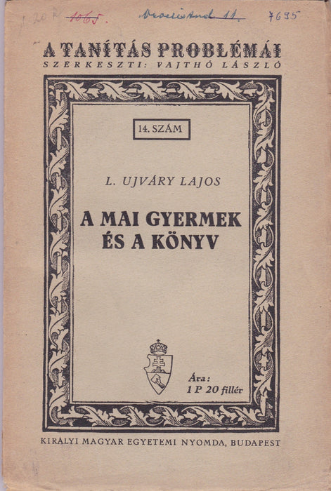 A mai gyermek és a könyv