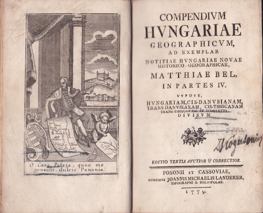 Compendium Hungariae geographicum - Compendiolum regnorum Slavoniae, Croatiae, Dalmatiae, Galliciae, et Lodomeriae, magniqve principatus Transilvaniae geographicum