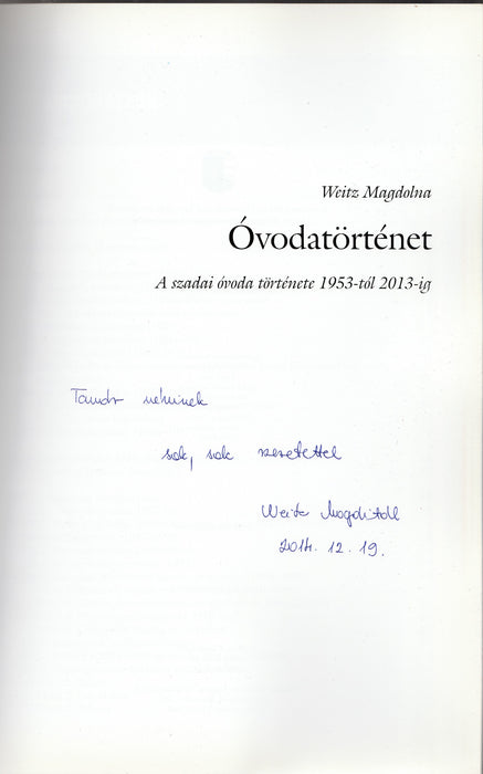 Óvodatörténet