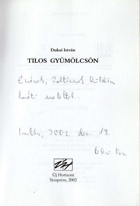 Tilos gyümölcsön