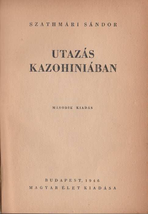 Utazás Kazohiniában