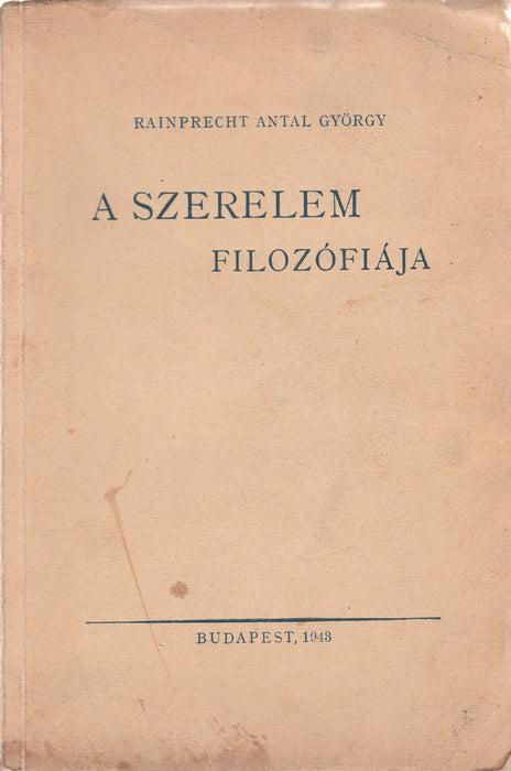 A szerelem filozófiája