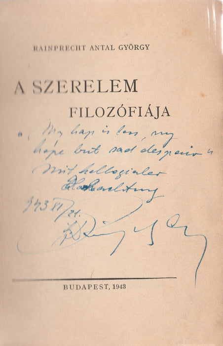 A szerelem filozófiája