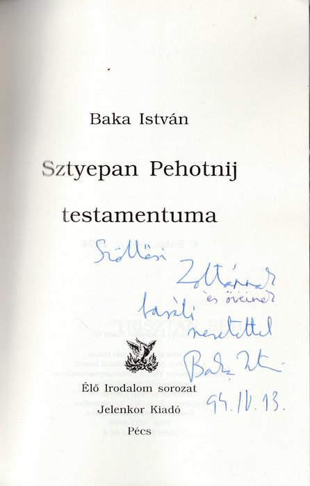 Sztyepan Pehotnij testamentuma