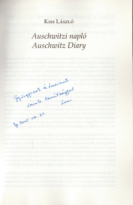 Auschwitzi napló - Auschwitz Diary