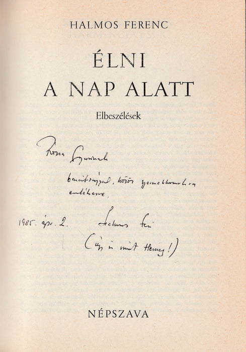 Élni a nap alatt