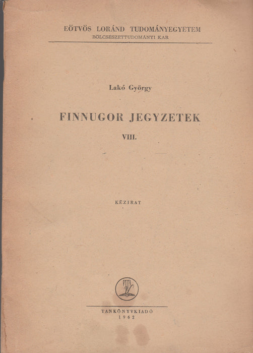 Finnugor jegyzetek VIII.