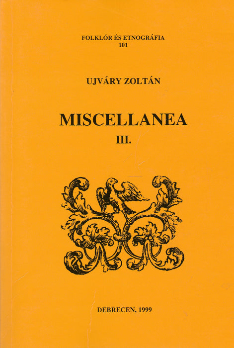 Miscellanea III.