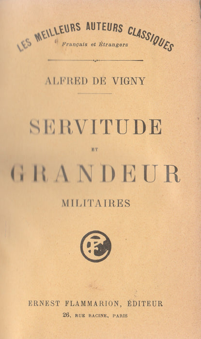 Servitude et Grandeur Militaires