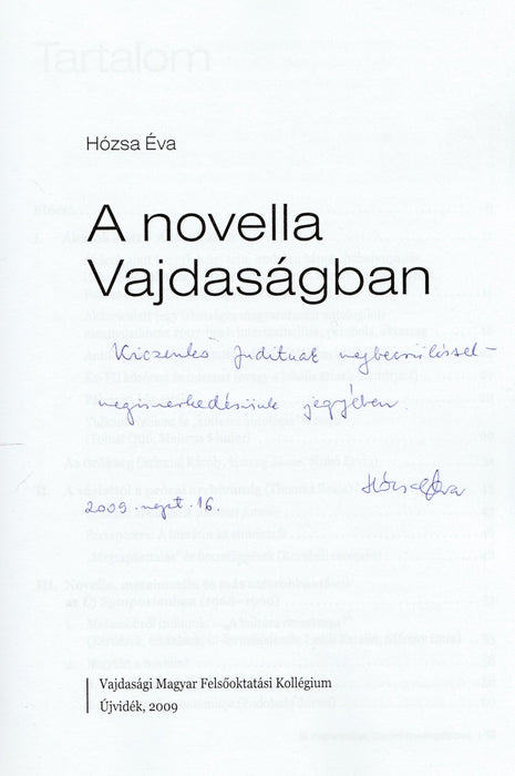 A novella Vajdaságban