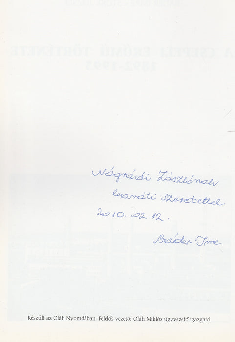 A Csepeli Erőmű története 1892-1995